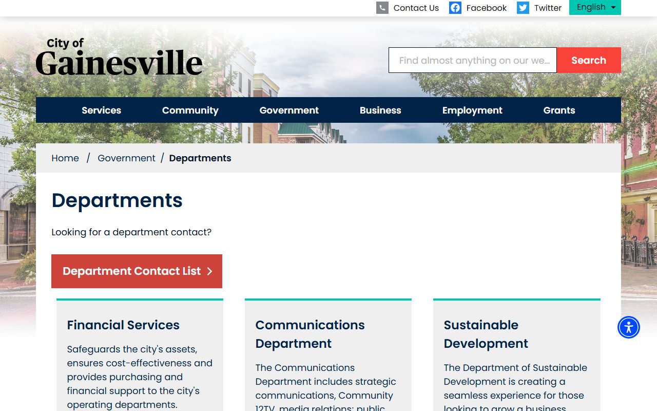 Gainesville city departments directory phone directory