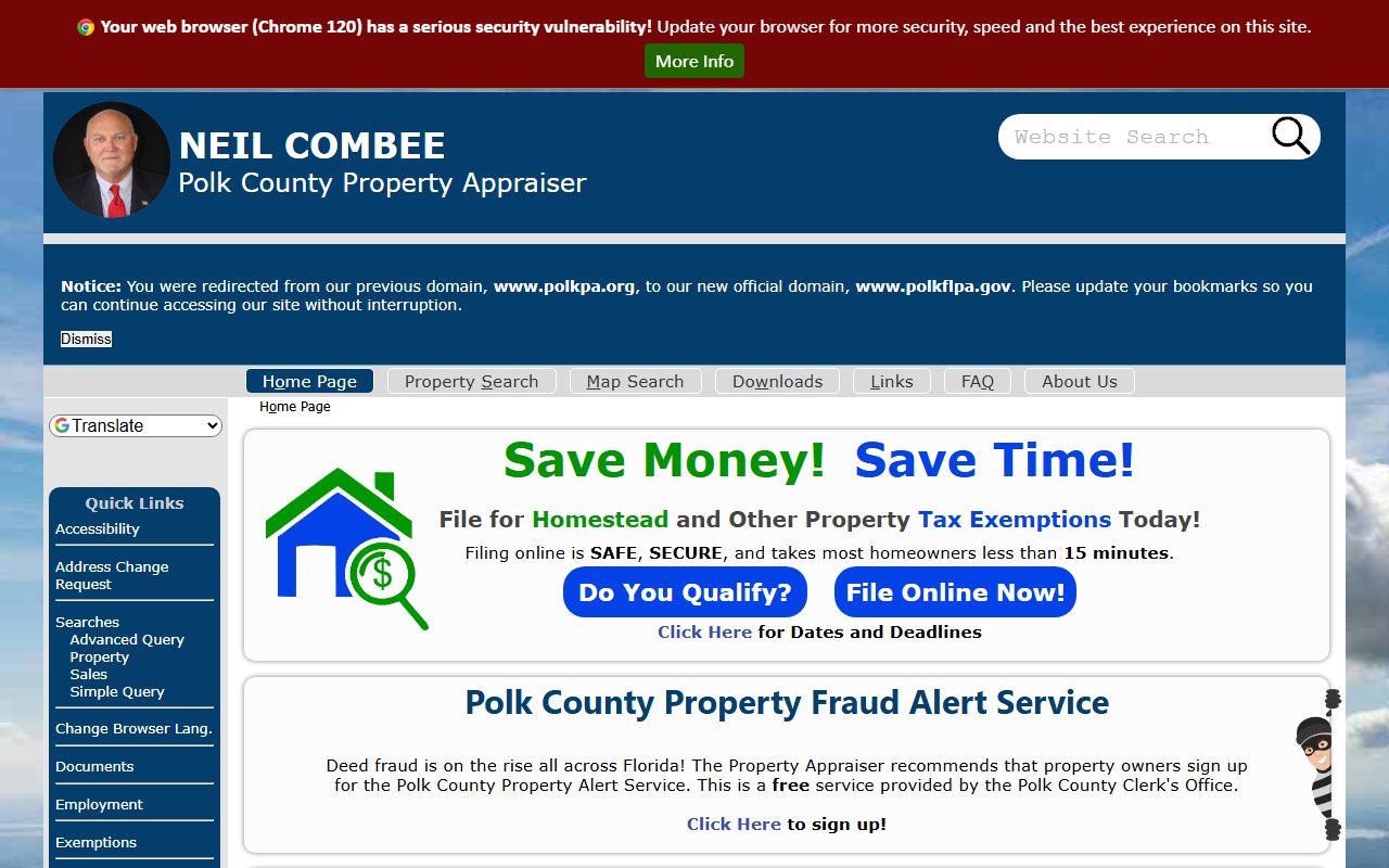 Polk County Property Appraiser search tool for property records and ownership data
